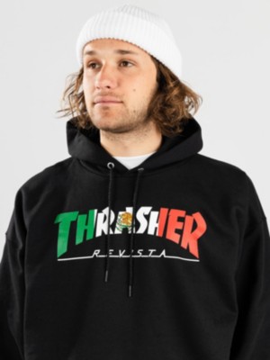 Thrasher hoodie vit sale